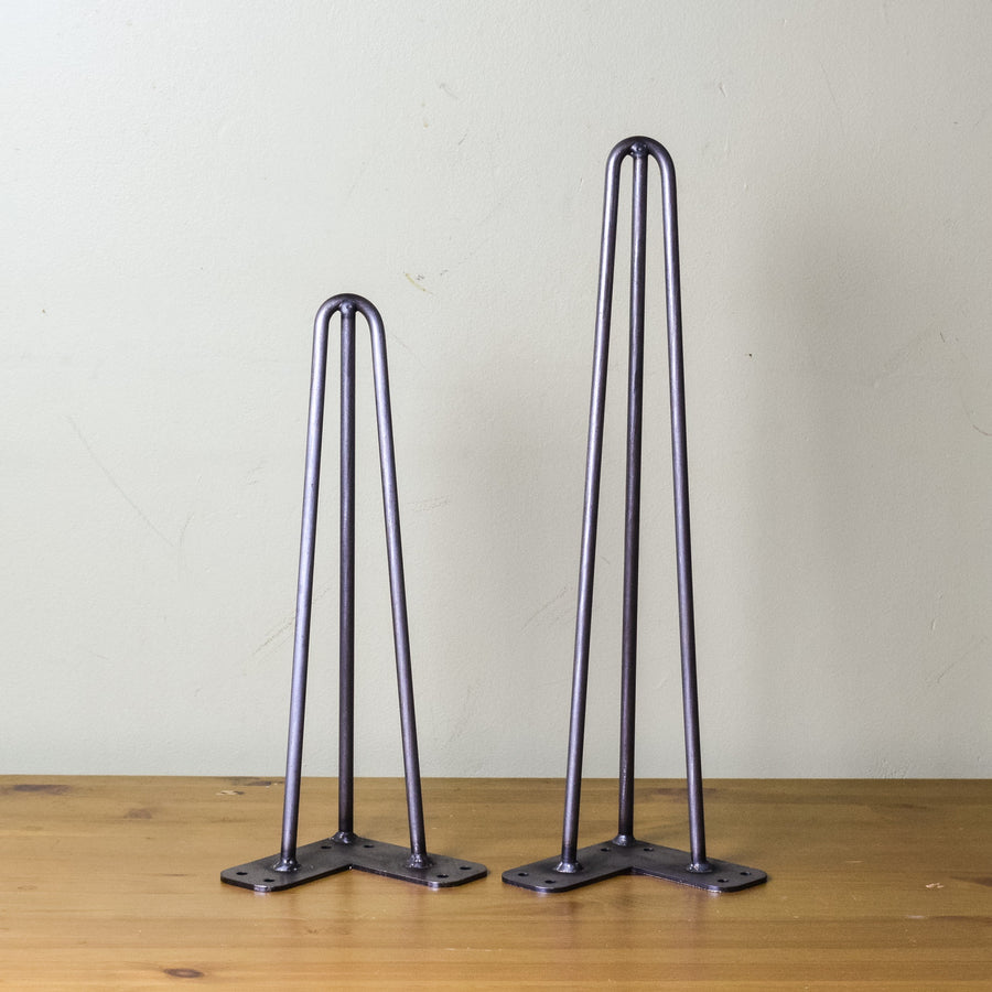 3-Rod Hairpin Leg (Bare Metal) (All Sizes) - table legs - By Plantwares™