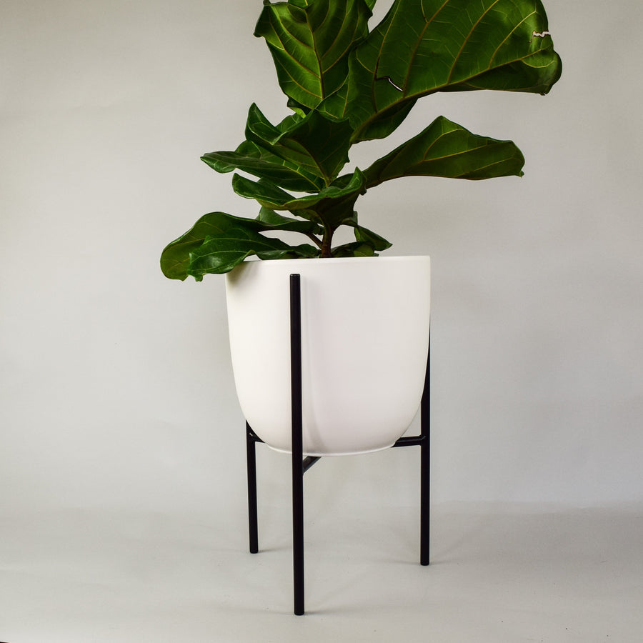Naramata + Tapered Ceramic Pot - Plant Stands - By Plantwares™
