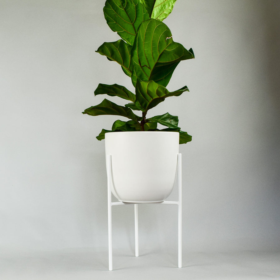 Naramata + Tapered Ceramic Pot - Plant Stands - By Plantwares™